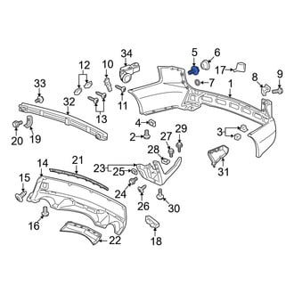 Acura OE - Bumper Cover Bolt