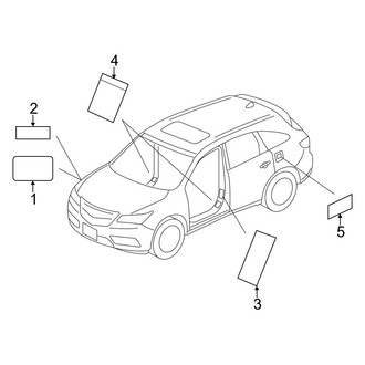 Acura OE - Information Labels - Labels