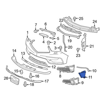 Acura OE - Front Left Brake Air Duct