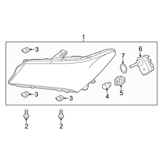 Acura OE - Front Lamps - Headlamp Components