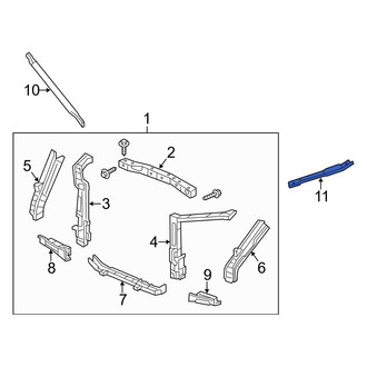 Acura OE - Front Left Radiator Support Panel Brace