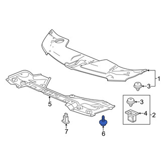 Acura OE - Radiator Support Splash Shield Bolt