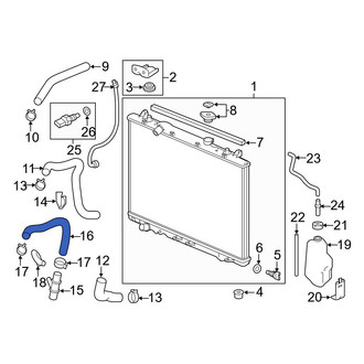 Acura OE - Upper Radiator Coolant Hose