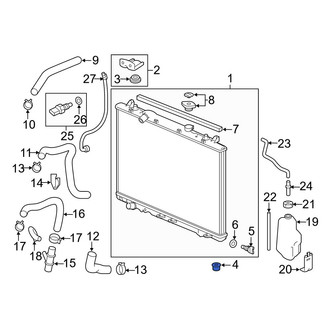 Acura OE - Lower Radiator Insulator