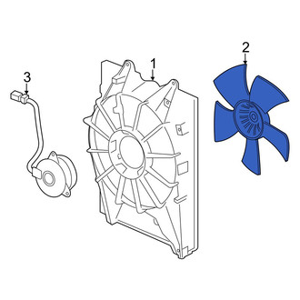Acura OE - Left Engine Cooling Fan Blade