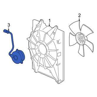 Acura OE - Left Engine Cooling Fan Motor