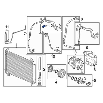 Acura OE - A/C Refrigerant Pressure Sensor