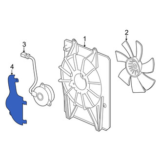 Acura OE - A/C Condenser Fan Shroud