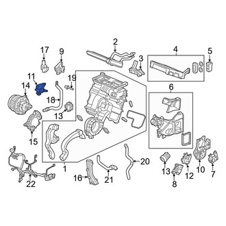 Acura OE - Front Left HVAC Blend Door Actuator
