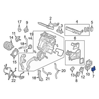 Acura OE - Front HVAC Air Inlet Door Actuator
