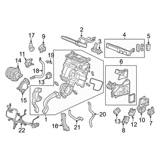 Acura OE - Air Conditioner & Heater - Evaporator & Heater Components