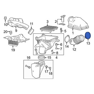 Acura OE - Engine Air Duct Clamp