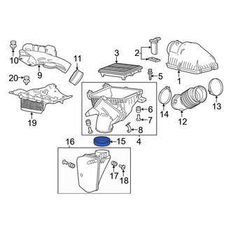 Acura OE - Engine Air Intake Hose Seal