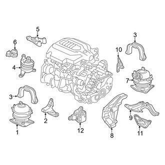 Acura OE - Engine / Transaxle - Engine & Transmission Mounting