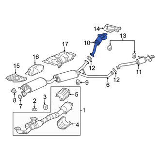 Acura OE - Rear Right Exhaust Tail Pipe