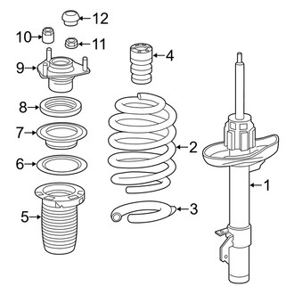 Acura OE - Front Suspension - Struts & Components (W/O Active Damping System)