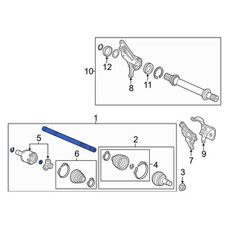 Acura OE - Front Right CV Axle Assembly