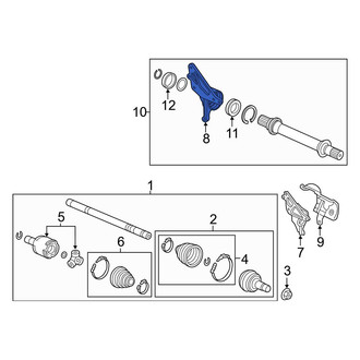 Acura OE - CV Axle Shaft Carrier Bearing