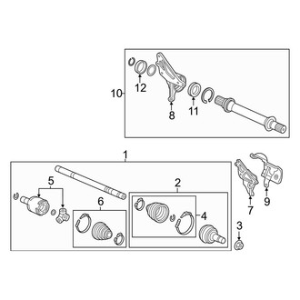 Acura OE - Front Suspension - Drive Axles