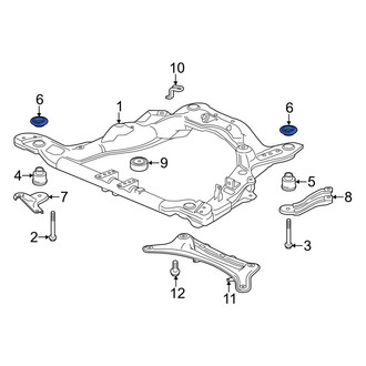 Acura OE - Outer Suspension Crossmember Insulator