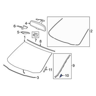 Acura OE - Lower Windshield Molding Clip