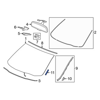 Acura OE - Upper Windshield Molding Clip