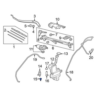 Acura OE - Front Windshield Washer Pump Strainer