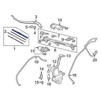 Acura OE - Front Left Wiper Blade