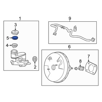 Acura OE - Brake Master Cylinder Reservoir Cap Gasket