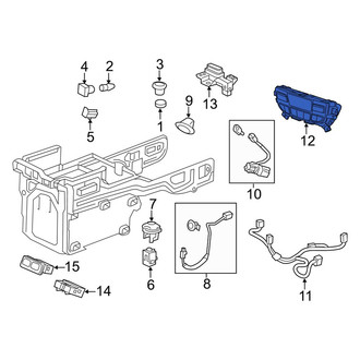 Acura OE - Rear HVAC Temperature Control Panel