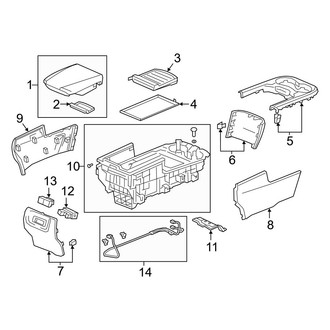 Acura OE - Seats & Tracks - Second Row Seats (Middle Console, With Captains Chairs)