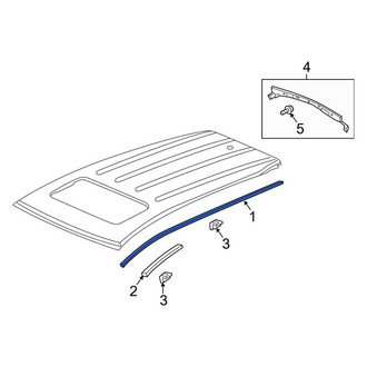 Acura OE - Left Roof Molding