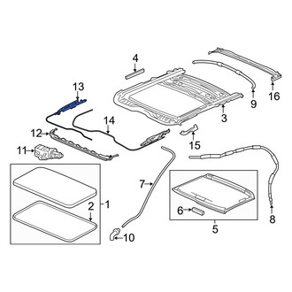 Acura OE - Right Sunroof Cable