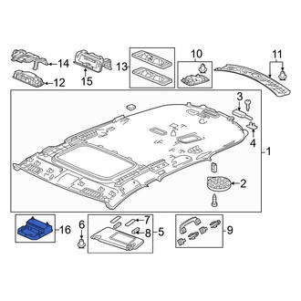 Acura OE - Overhead Console