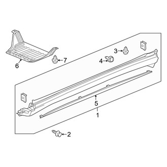 Acura OE - Pillars, Rocker & Floor - Exterior Trim