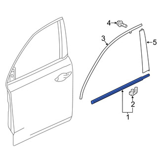 Acura OE - Front Left Door Belt Molding