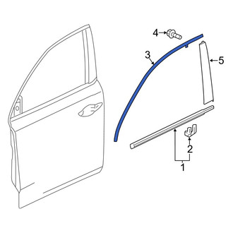 Acura OE - Front Left Door Reveal Molding