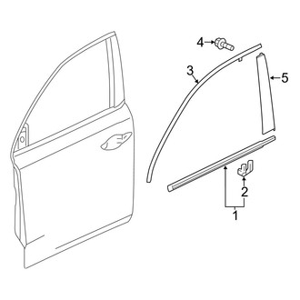 Acura OE - Front Door - Exterior Trim