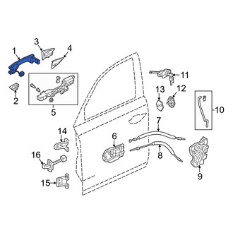 Acura OE - Front Left Outer Exterior Door Handle
