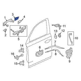 Acura OE - Front Left Exterior Door Handle Cover