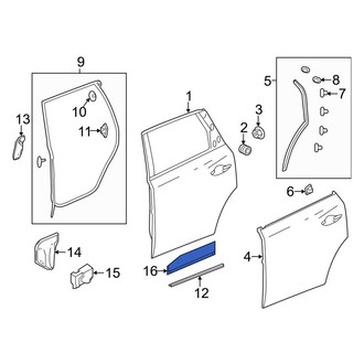 Acura OE - Rear Left Lower Stone Deflector