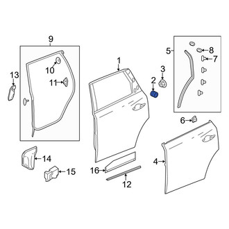 Acura OE - Rear Door Stop