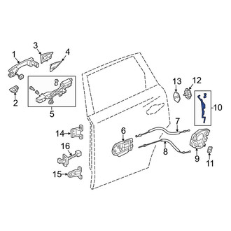 Acura OE - Rear Right Door Lock Operating Rod