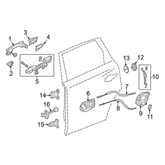Acura OE - Rear Door - Lock & Hardware