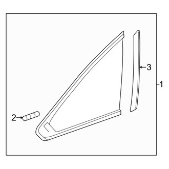 Acura OE - Quarter Panel - Glass
