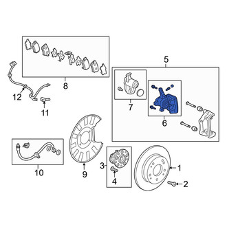 Acura OE - Rear Right Disc Brake Caliper
