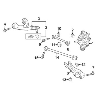 Acura OE - Rear Suspension - Suspension Components (FWD)