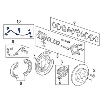 Acura OE - Rear Left ABS Wheel Speed Sensor