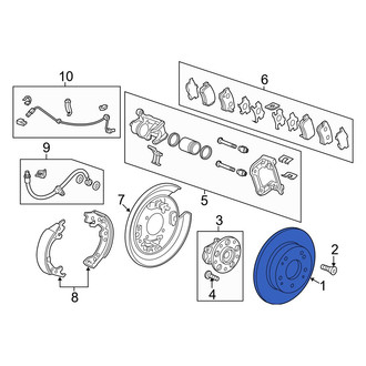 Acura OE - Rear Disc Brake Rotor