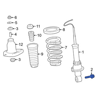 Acura OE - Suspension Shock Absorber Bolt
